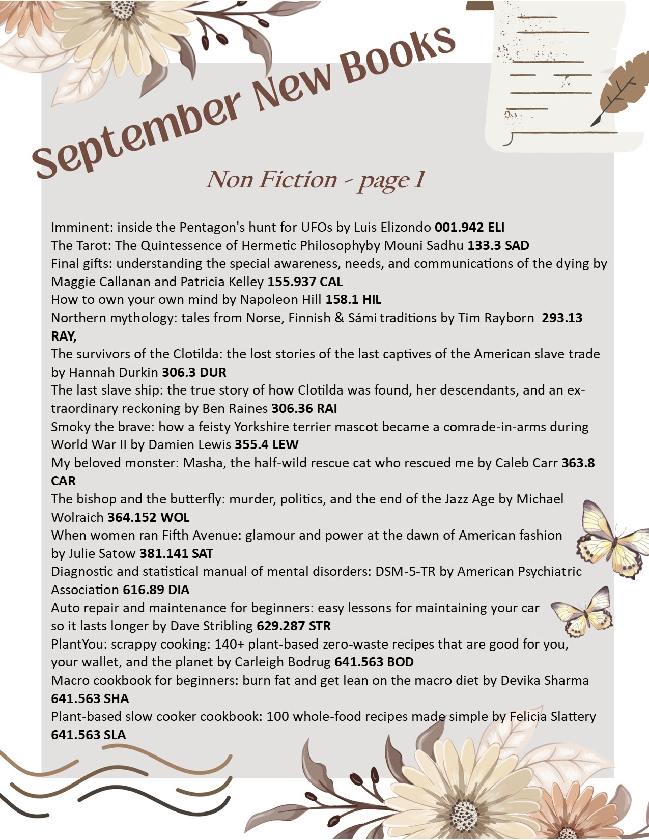 September New Books - pg 1