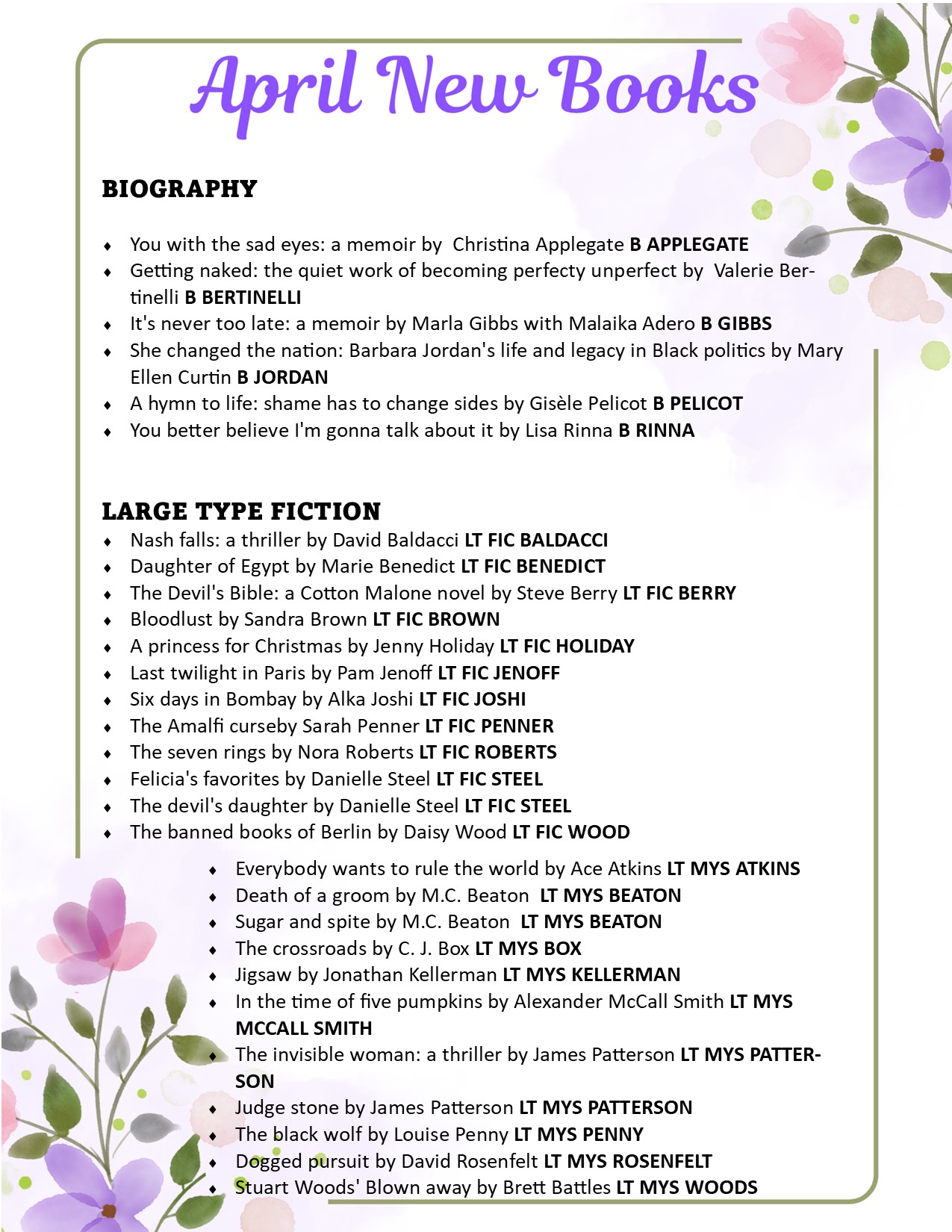 April New Books pg 2